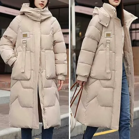 [오노마] ONM 빅포켓 후드 롱패딩 점퍼 하이넥 겨울 아우터 캐주얼