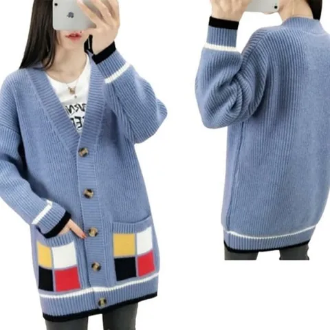[오노마] ONM 브이넥 니트가디건 루즈핏 데일리 겨울 포켓 가디건