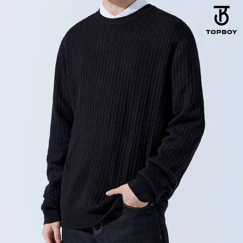 소프트 스판 폴로 케이블 니트 (MD299)