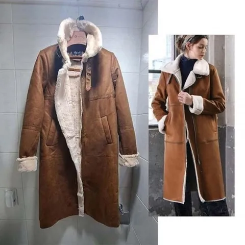 [오노마] ONM 롱 W20730 양털 무스탕 코트 양털코트 가죽 퍼 겨울