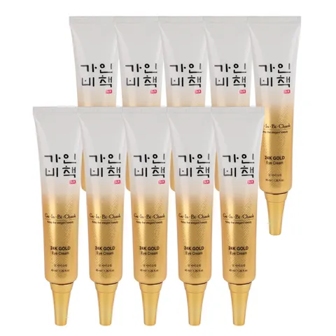 (10개)가인비책 진 24K 골드 아이크림 40ml /수삼배양근 엑소좀 탄력케어 주름개선