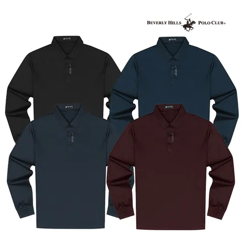 [비버리힐스폴로클럽] 남성 데일리 카라 긴팔티셔츠 YS205 _A