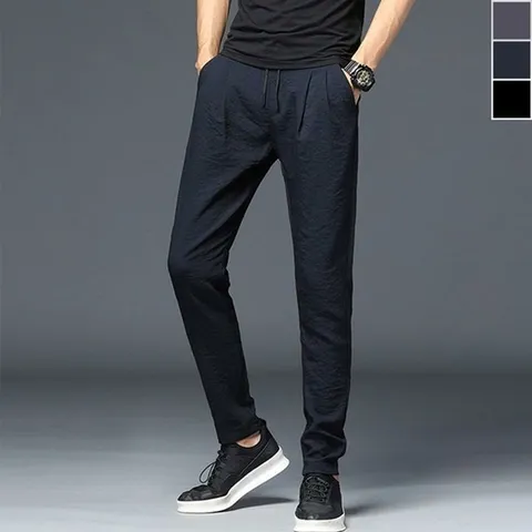 [라일리] Rly 남성 여름 밴딩 트렌드 일자 바지 데일리 스타일링 쿨