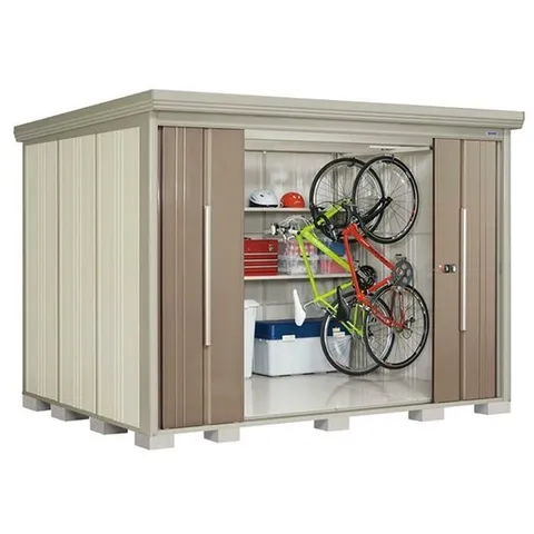 타쿠보 철제 조립식 창고 2.9 x 2.3m 브라운
