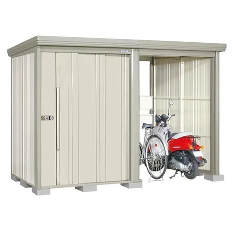 타쿠보 철제 조립식 창고 3.0 x 1.6m 화이트