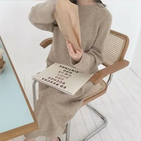 [오노마] ONM 따숩 롱롱 도톰 니트원피스