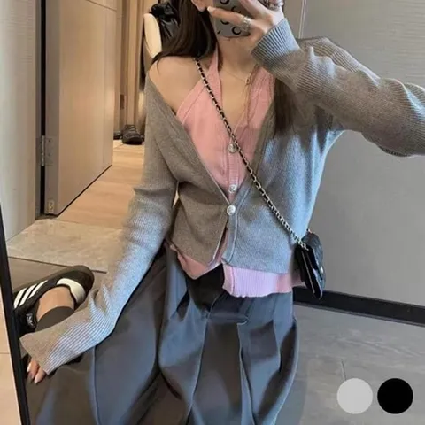 [오노마] ONM 루즈가디건 롱니트 자켓 아우터 카디건 니트롱