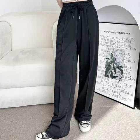 [오노마] ONM 앞라인 허리밴딩 와이드핏 트레이닝 팬츠 여자 츄리닝