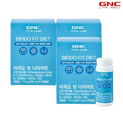 [GNC] 비피도 핏 다이어트 13.5g (30캡슐 30일분) x 3개