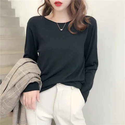 [라일리의류] Rly 여성 루즈넥 루즈핏 니트 슬리브