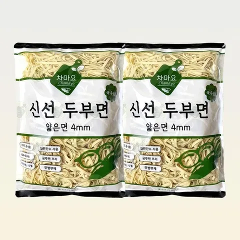 차마요 신선 두부면 얇은면(4mm) 500g x 2개