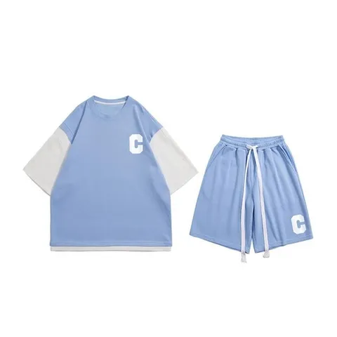 남성 아웃도어 반팔 트레이닝 세트