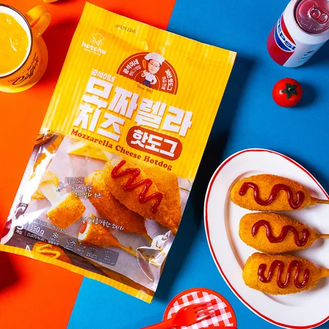 [광석이네] 모짜렐라 치즈 핫도그 70gx4개x3팩