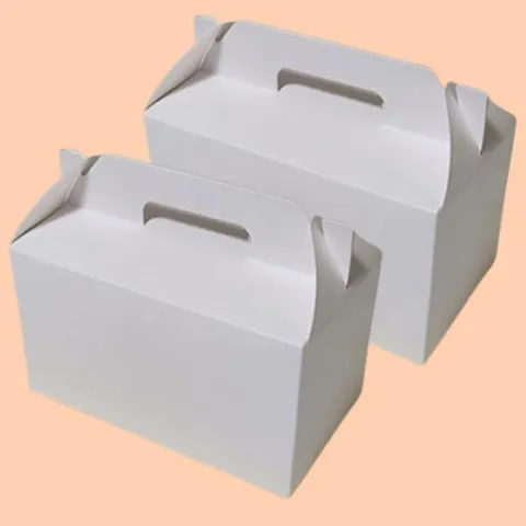 화이트 핸들 도너츠상자 크로플 포장 소형 10매