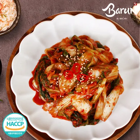 [씨유웰] 참바른김치 프리미엄 국내산 얼갈이 배추김치 3kg / 바른재료 바른위생