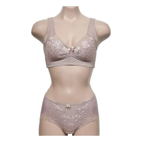 부인용 중년 A컵 보정브라팬티세트