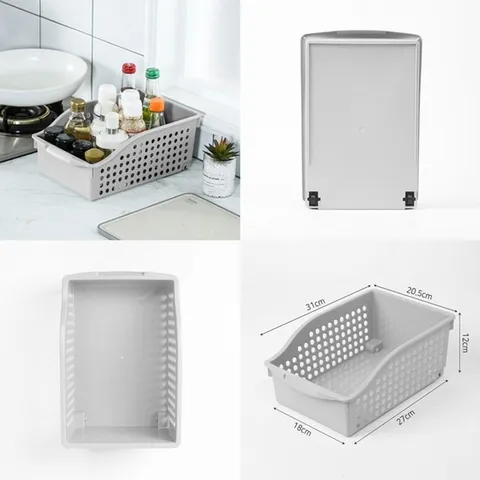 정리의달인 와이드 수납 바구니 바퀴 팬트리 바스켓[YYH-WCODE]