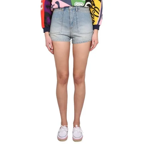 겐조 여성 블루 데님 쇼츠 FD52DS2246B3DY 