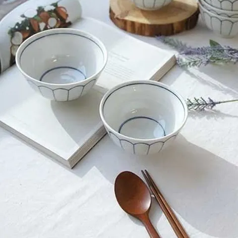 D14 도자기 뉴 로터스 공기 대접 8P 식기세트[YYH-WCODE]