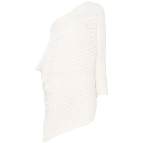 이세이미야케 여성 화이트 원숄더탑 IM56KN824 06 