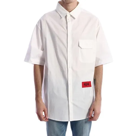 포투포 남성 화이트 반팔 셔츠 2010 100 9150 