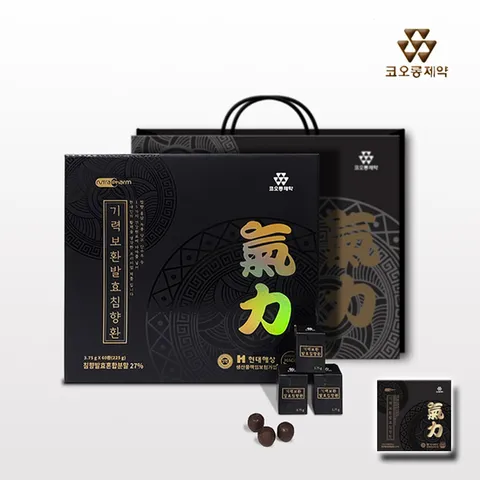 [코오롱제약] 건강활력 프리미엄 기력보환 발효침향환 1박스(60환)