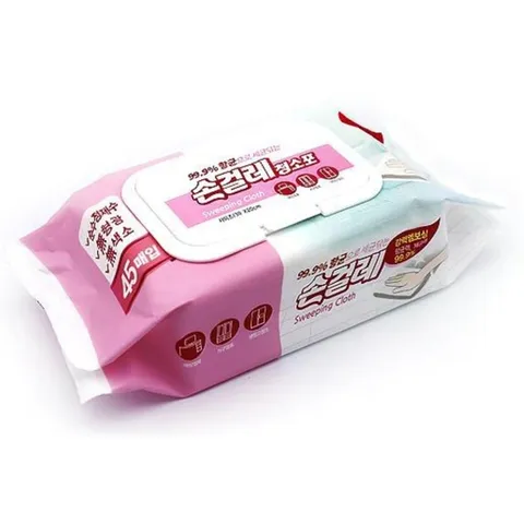안심 엠보싱 손걸레 청소포 45매 캡형 30x20 (WD245DD)