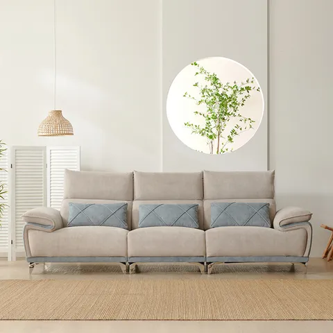 보루네오 라보떼 댄디W 조야 패브릭 헤드 각도조절 4인용소파 WH16R (착불)