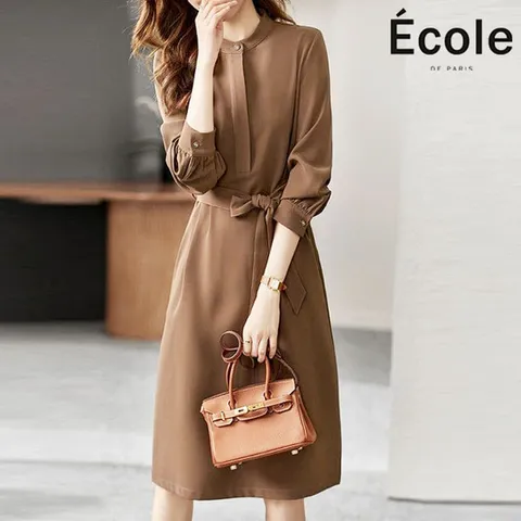 (에꼴드파리) 딥로우 원피스_F38WOB011Z