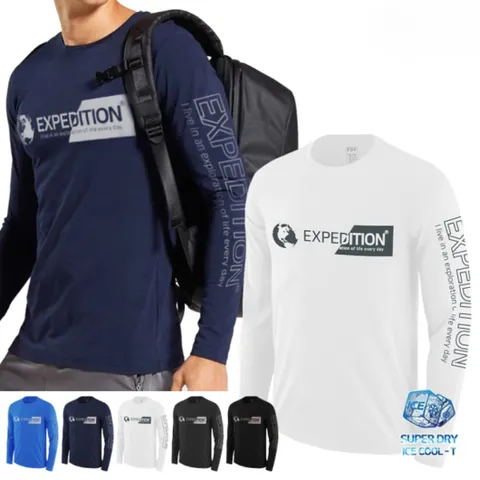 남자 시원한 기능성 드라이 긴팔 티셔츠 EX-TSS-FLV07