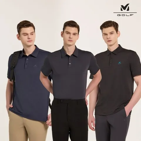 밀레골프 25SS 반팔카라티셔츠 3종 남성