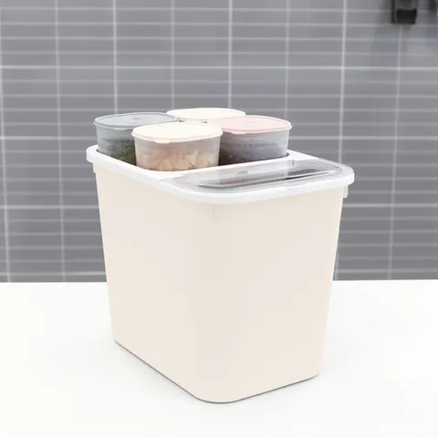 마카롱 쌀통 16Kg+마카롱 다용도 잡곡통 900ml 4개
