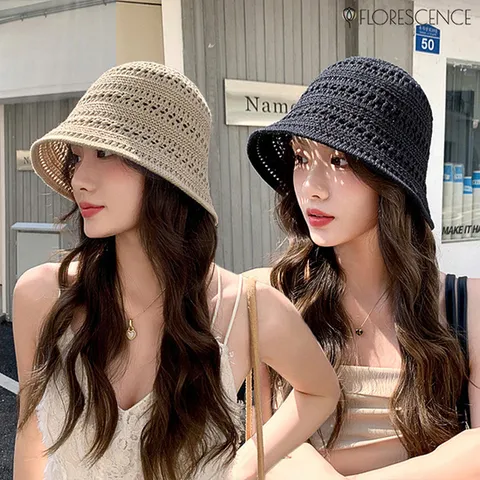 [플로레센스]크로쉐와이어버킷모자2종