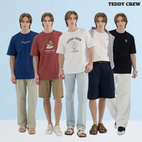 테디크루 25SS 남성 반팔티셔츠 5종 