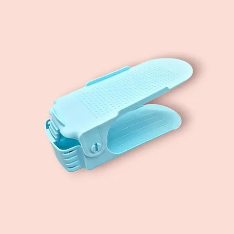 가정 사무실 공간 절약형 신발 정리 슈즈 랙 블루