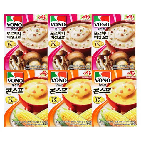 보노 스프 콘스프 3개 + 포르치니 버섯 3개