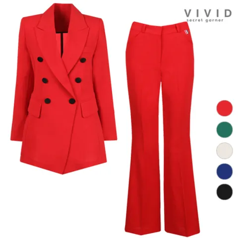 SET 여성 프리미엄 여름 정장자켓 부츠컷팬츠 세트