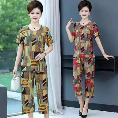 바지 냉장고티 여름 냉감 여성 옷 세트 쿨바지