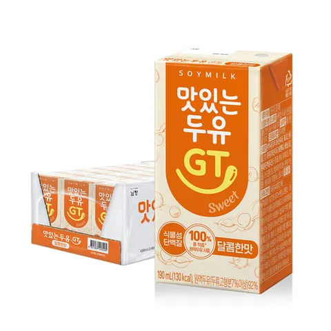 남양 맛있는두유GT 달콤한맛 190ml 24팩