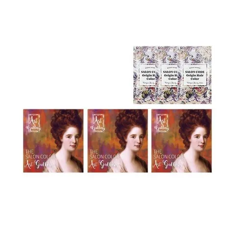 더 살롱 컬러 아트갤러리 염색제 순수 새치커버 셀프 염색약 3개+샘플 3개