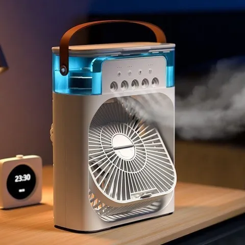 아이스 가습 에어쿨러 USB 탁상 선풍기
