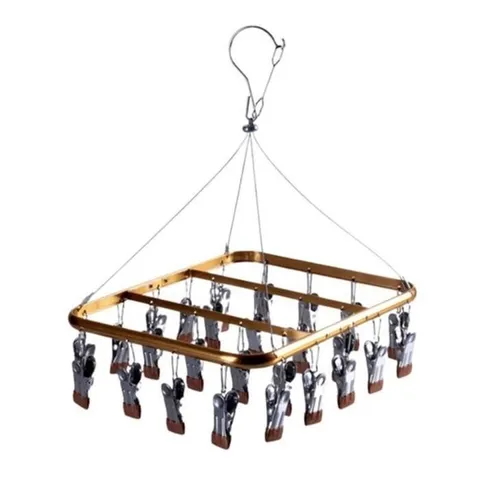 JU 집게 건조기 26P 모빌형 건조대 다용도 행거 양말 옷걸이