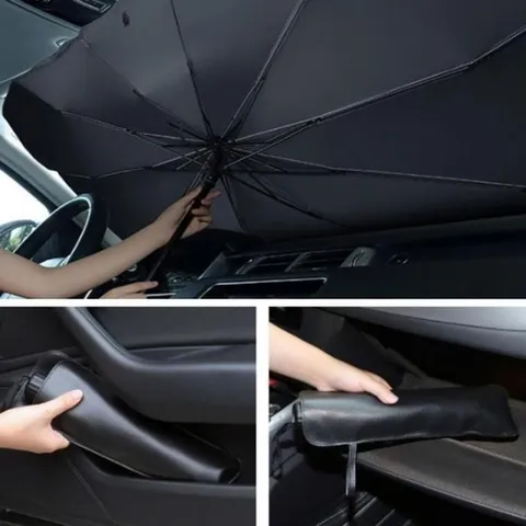 JU 차량용 우산형 햇빛가리개 선블록 양산 가림막 열차단 우산