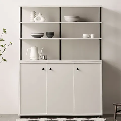 [착불배송] 이븐 주방수납장 1200 수납형 냉장고장 홈카페장 키큰 수납장