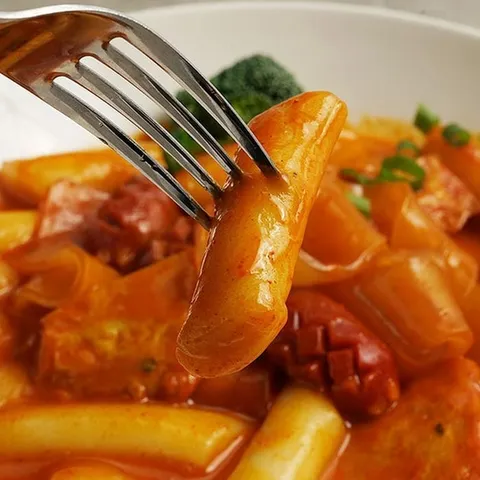 순한 로제 떡볶이 밀키트 2인분 밀떡 볶이 시장 떡볶이 택배 떡뽁기 옛날 떡볶이 재료 안매운떡볶이