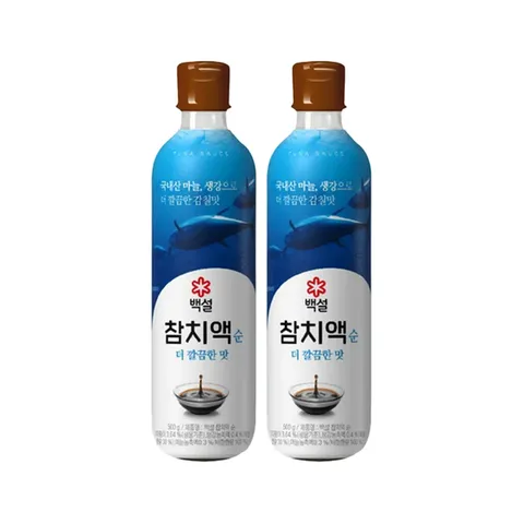 [CJ]백설 참치액 순더깔끔한맛 500g x2개