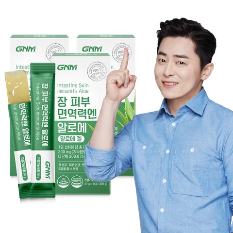 GNM 장 피부 면역력엔 알로에 3박스/알로에겔 젤리