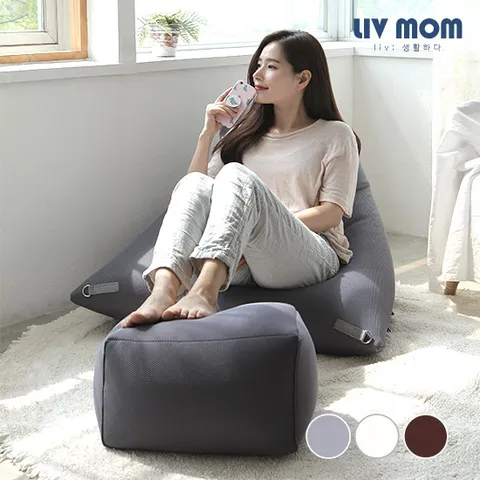 리브맘 달콤 빈백 풋스툴 발받침대 3color