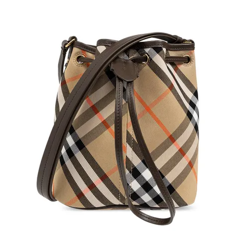 버버리 가방 숄더백 드로스트링 체크 버킷 8093804