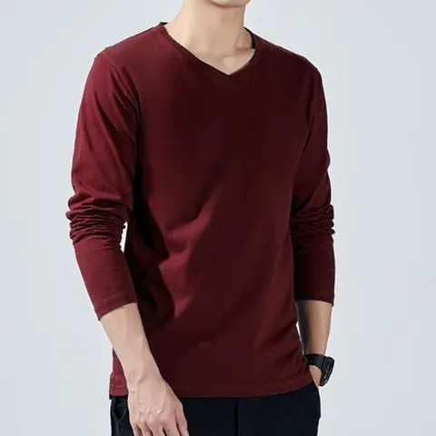 레이어드 이너티 브이넥 V넥 무지 롱슬리브 긴팔 (WEE8E7C)